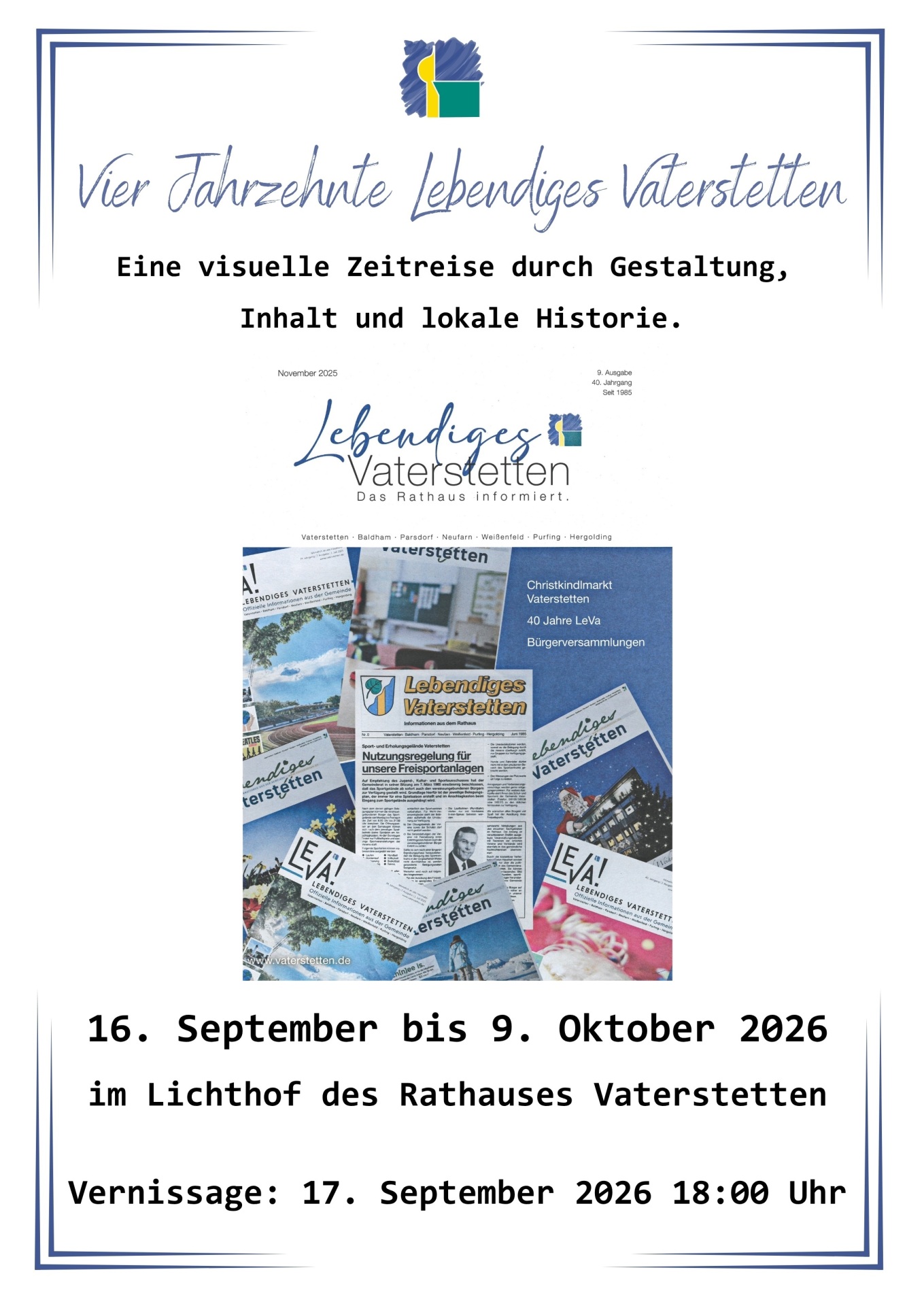 Plakat 4Jahrzehnte Lebendiges Vaterstetten - 1