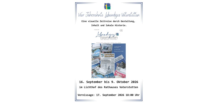 Plakat 4Jahrzehnte Lebendiges Vaterstetten - 1